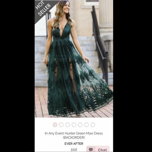 In any event hunter green maxi dress Clearance